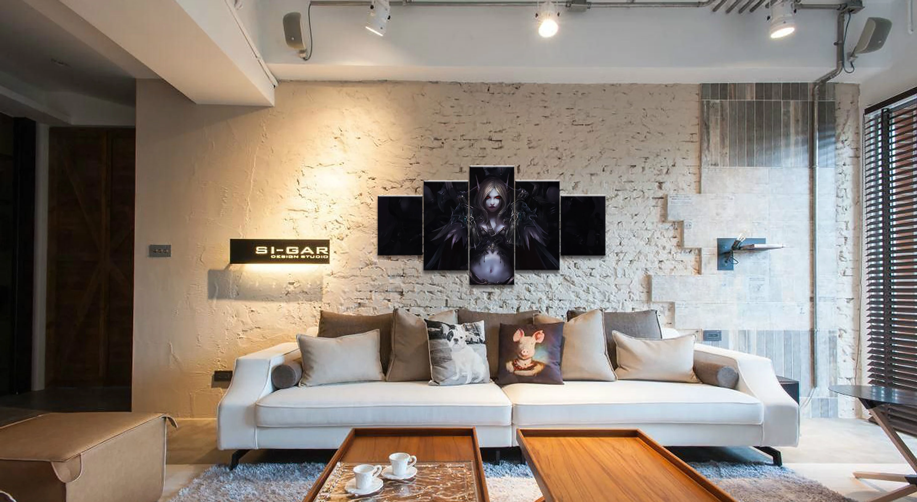  5 Piece Video Game WOW Warcraft DOTA 2 Painting Poster Decorative Mural Art Room Wall Decor Canvas 