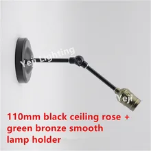 Электрическая лампочка эдисона Ретро E27 бронзовая гладкая держатель лампы для настенный светильник для барной терассы для гостиной или спальни кофе подвесной светильник для осветительных приборов