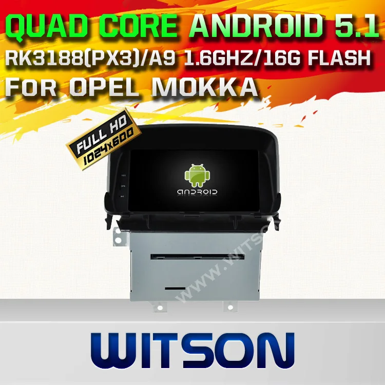 WITSON Android 5 1 Quad Core CAR DVD palyer for OPEL MOKKA STEREO GPS RADIO SAT