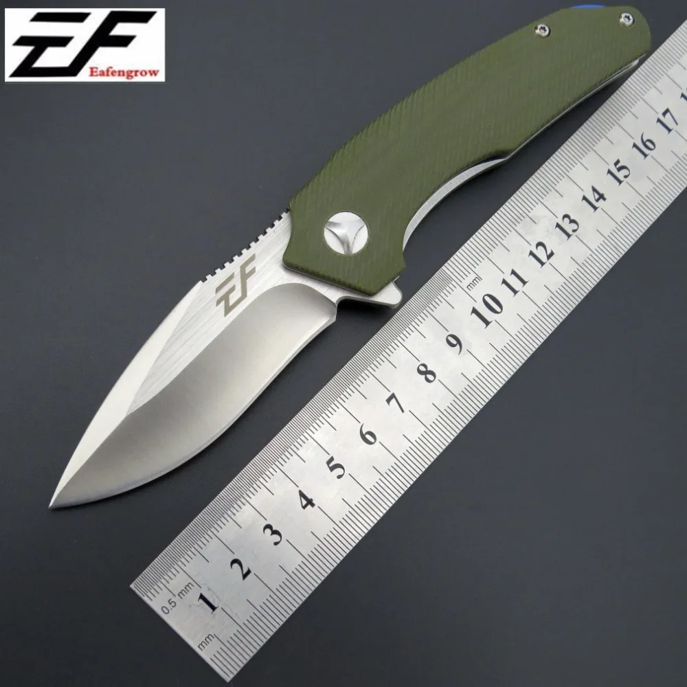 

Eafengrow EF80 58-60HRC D2 Blade G10 Handle Folding knife Survival Camping tool Hunting Pocket Knife tactical edc outdoor tool
