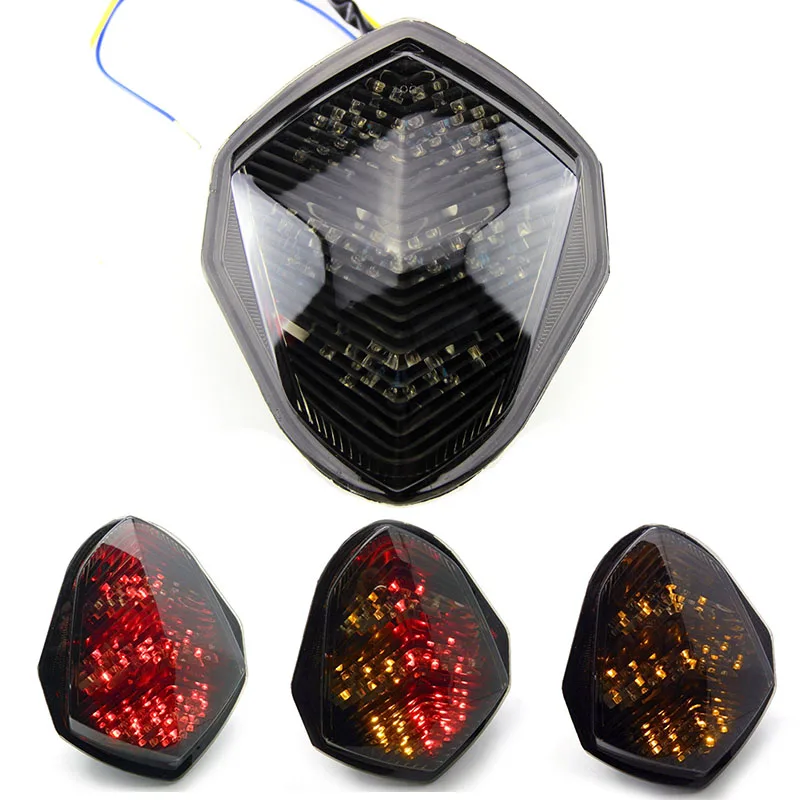 

For 03-04 Suzuki GSXR1000 GSXR 1000 K3 LED Tail Brake Light Rear Turn Signals Indicator Integrated Warning Stop Lamps 2003 2004