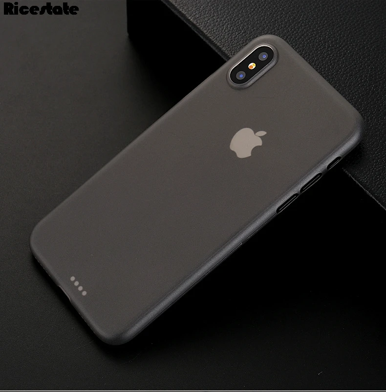 Чехол для iPhone 11 Pro 11Pro MAX Ультратонкий Пластиковый чехол с защитой от царапин 0,3 мм для iPhone X Xs Xr MAX 6 7 8 Plus матовый чехол - Цвет: Серый