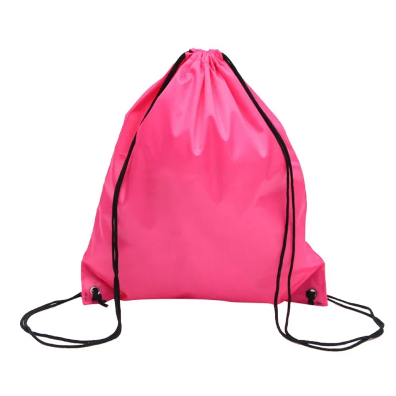 

N 2017 Outdoor Drawstring Bunched Back Bags Sports Gym Duffle Bag Multicolor Optional Durable Nylon Backpack New
