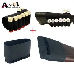 Тактический 12GA 20GA приклад для дробовика Battle Ammo Pouch 8 круглый и винтовка Buttstock Anti-Slip Recoil Pad Охотничьи аксессуары