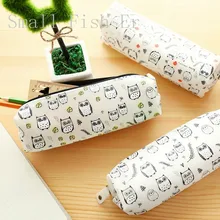 Cute Various Owl Jelly Pencil Case Silicone big capacity pen bag Stationery Storage Bag School Office