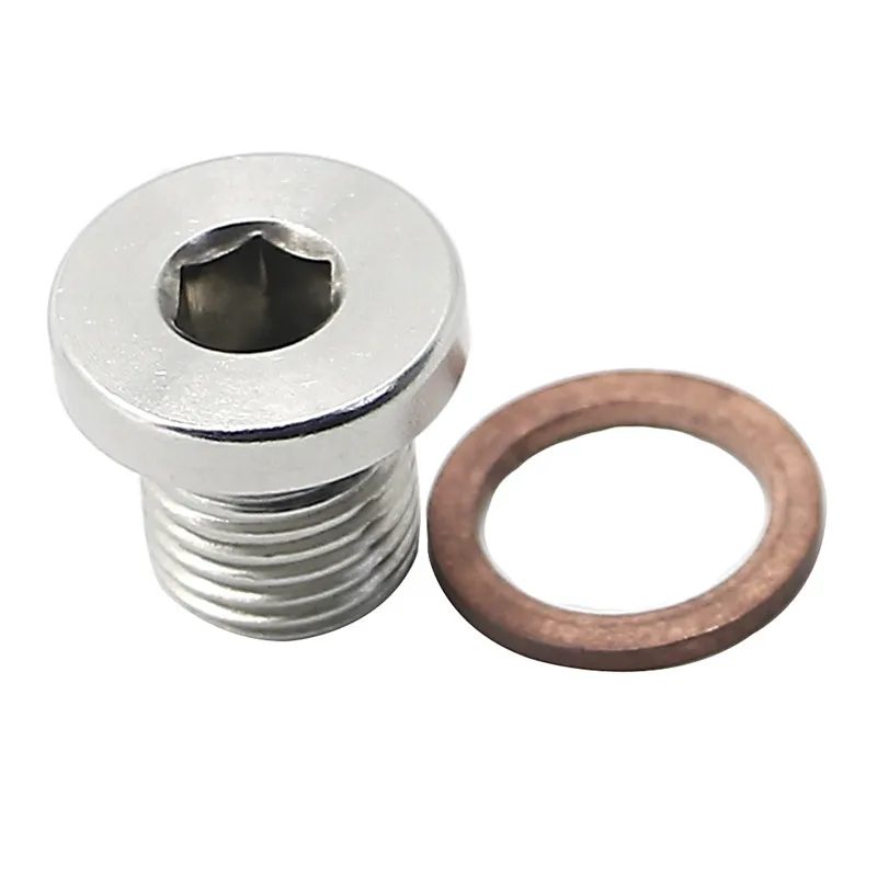 M12 x 1.25mm Oxygen o2 Lambda Sensor blanking Exhaust Plug Stainless Steel Cap Bang motorcycles and cars TK-CGQ144 exhaust assembly