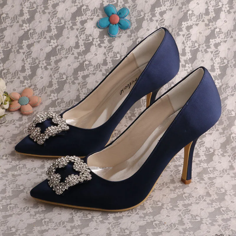 chaussures mariage bleu marine