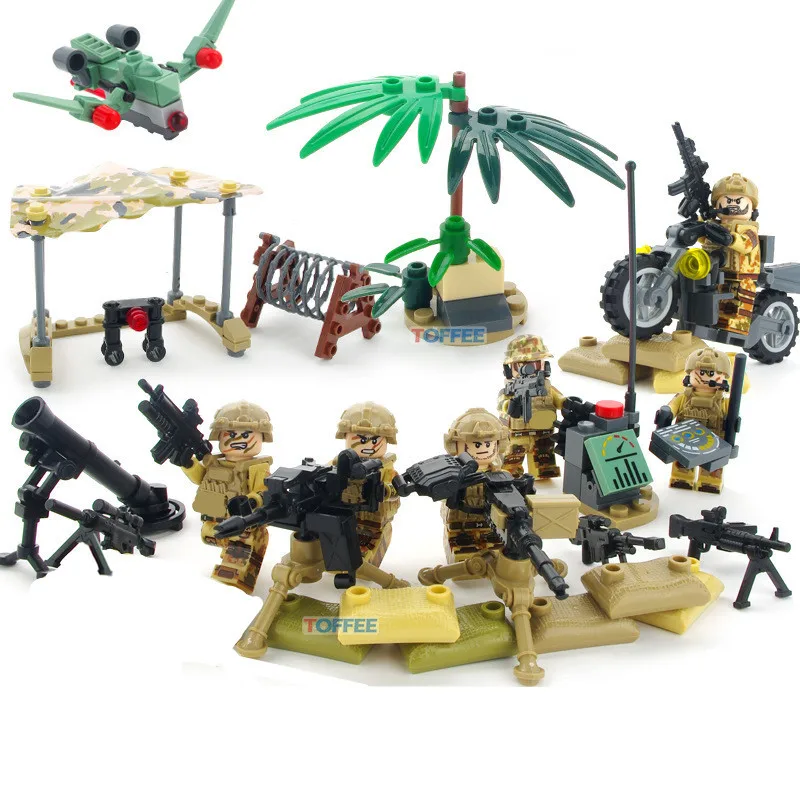 6pcs Delta Force MILITARY Army SWAT Navy Seals Team WW2 Soldiers Weapon Building Blocks Bricks Figures Gifts Toys Boys Children 6pcs Delta Force MILITARY Army SWAT Navy Seals Team WW2 Soldiers Weapon Building Blocks Bricks Figures Gifts Toys Boys Children