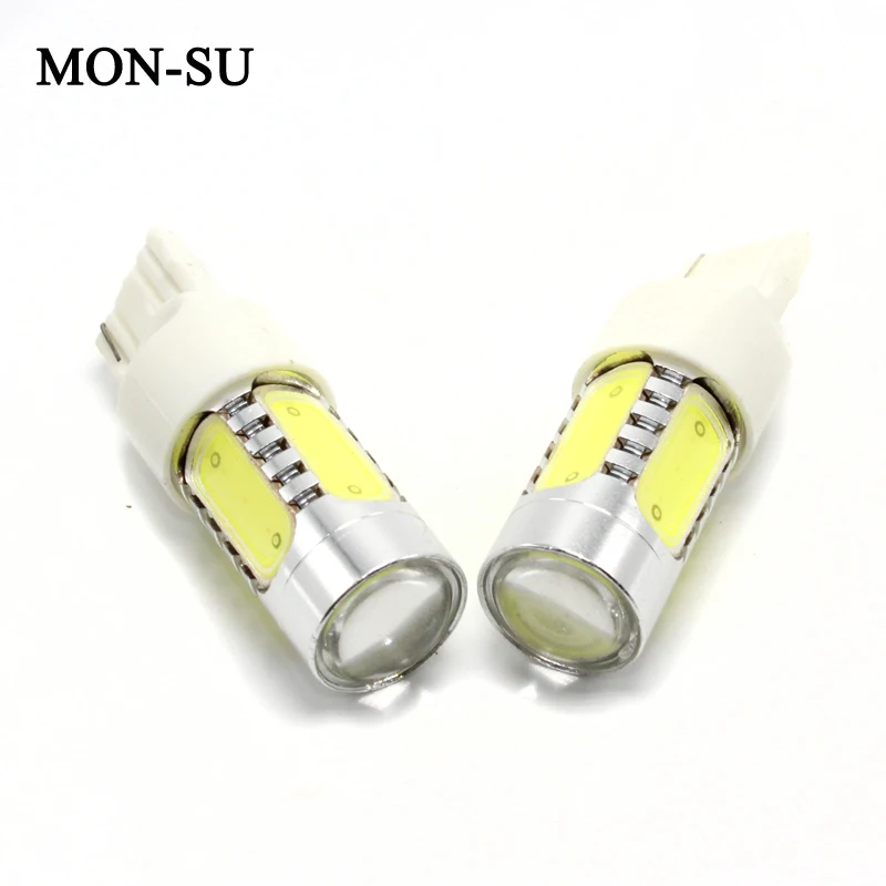 

MON-SU 2pcs Car LED Turn Signal Light T20 7443 7440 7.5W Can Replace the Reverse Lamp and Fog Bulb 6000K Parking Light White