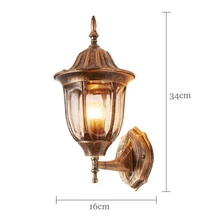 Водонепроницаемый ретро настенный светильник 110V 220V светодиодный алюминиевый наружный настенный светильник для коридора и двора