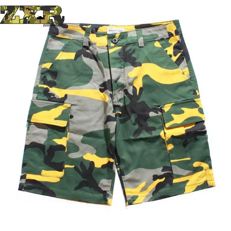 Zuoxiangru тактические мужские шорты летние хип хоп мешковатые новые комбинезоны многоцветные армейские военные вентиляторы камуфляжные Шорты повседневные шорты