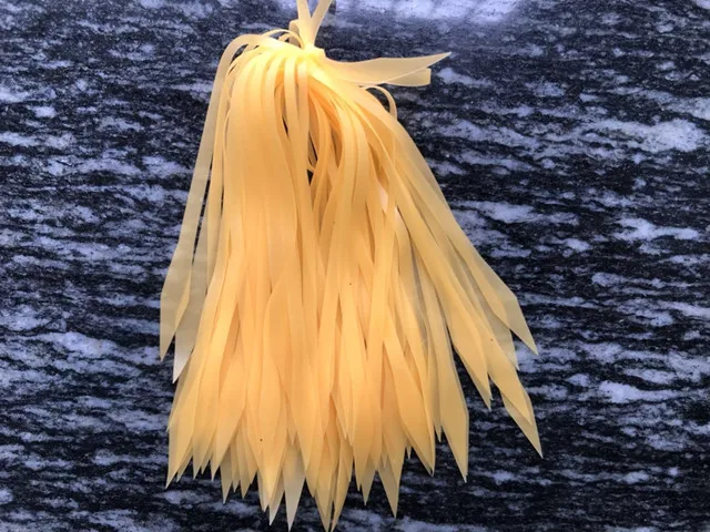 50 pcs 5 colors Colorful Silicone Streamer Spinnerbait Buzzbait Rubber Jig Lures skirt Variety of colors Orange