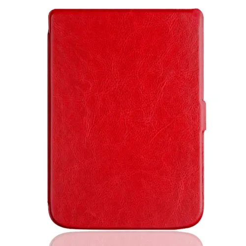 Продвинутый ТПУ мягкий чехол для pocketbook 616, ультра тонкий электронный магнитный смарт-чехол из полиуретановой кожи для PocketBook 616 Basic Lux2 - Цвет: Red