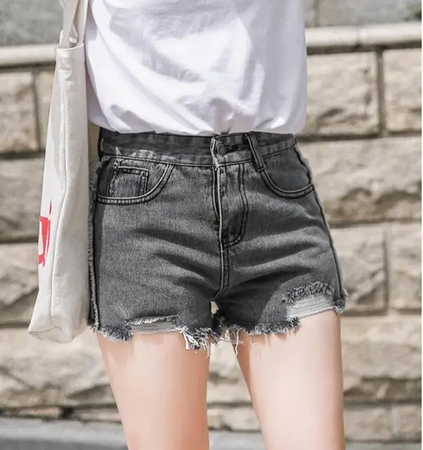 bleached ripped shorts