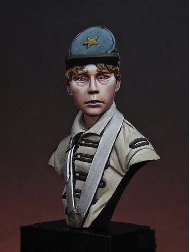 1/16 Scale Resin Bust Federal Army Drummer Unpainted Figure Model Kit Free Shipping | Игрушки и хобби