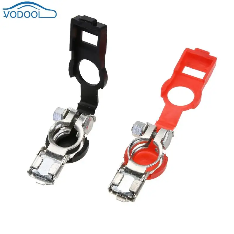 2PC Universal Replacement Auto Car Battery Terminals Clamp Clips Connectors