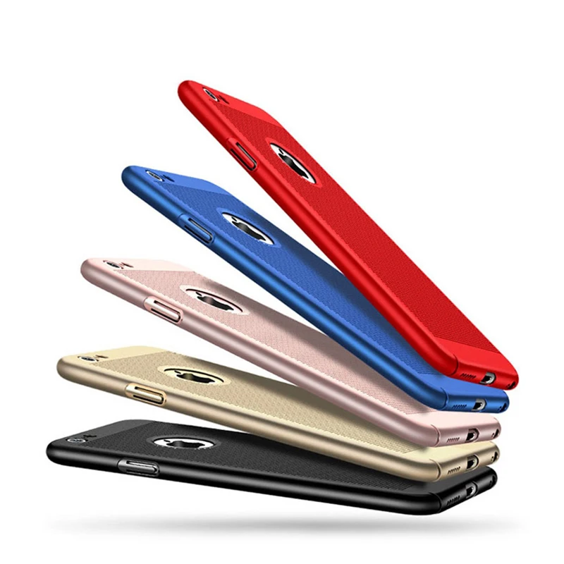 

Luxury PC 360 Full Protective Phone Case For iPhone X XR XS Max 8 7 Plus Heat Dissipation Phone Cover