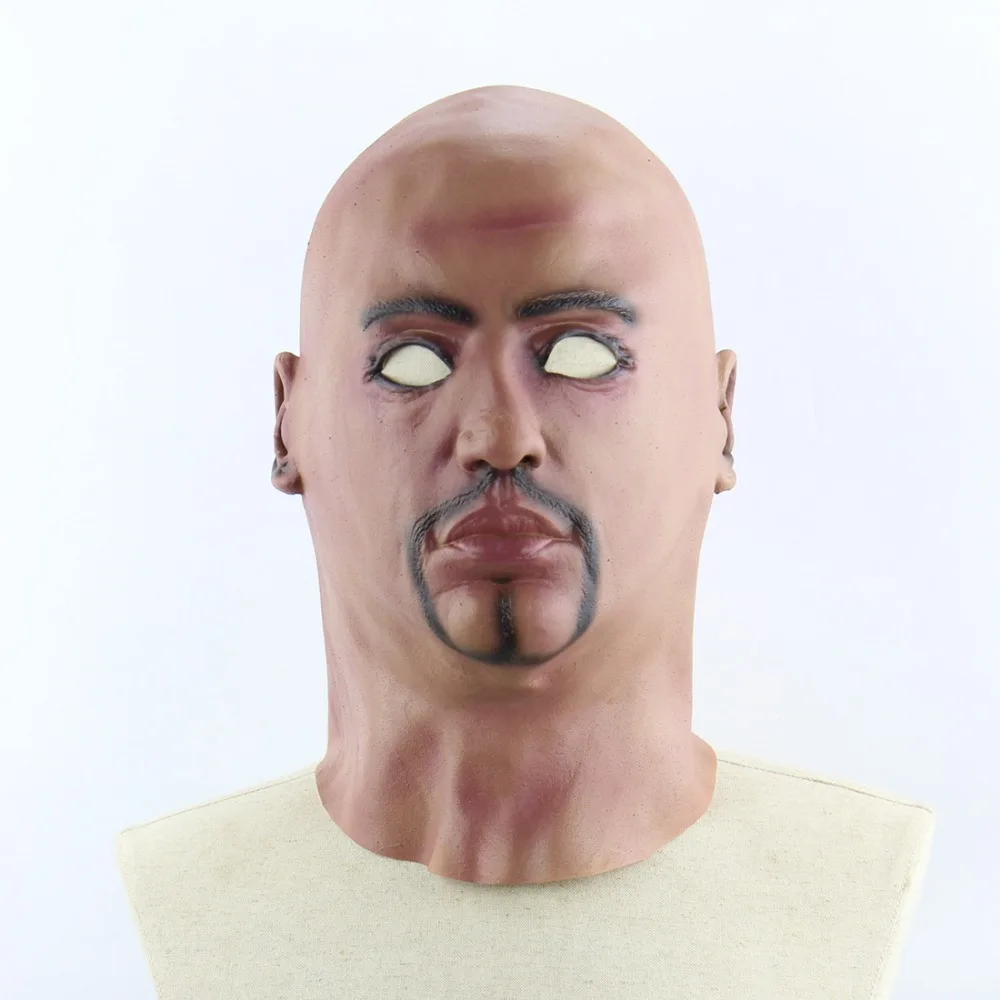 1PCS Halloween Mask Latex Costume Full Head Party Masks Terrifying Bald