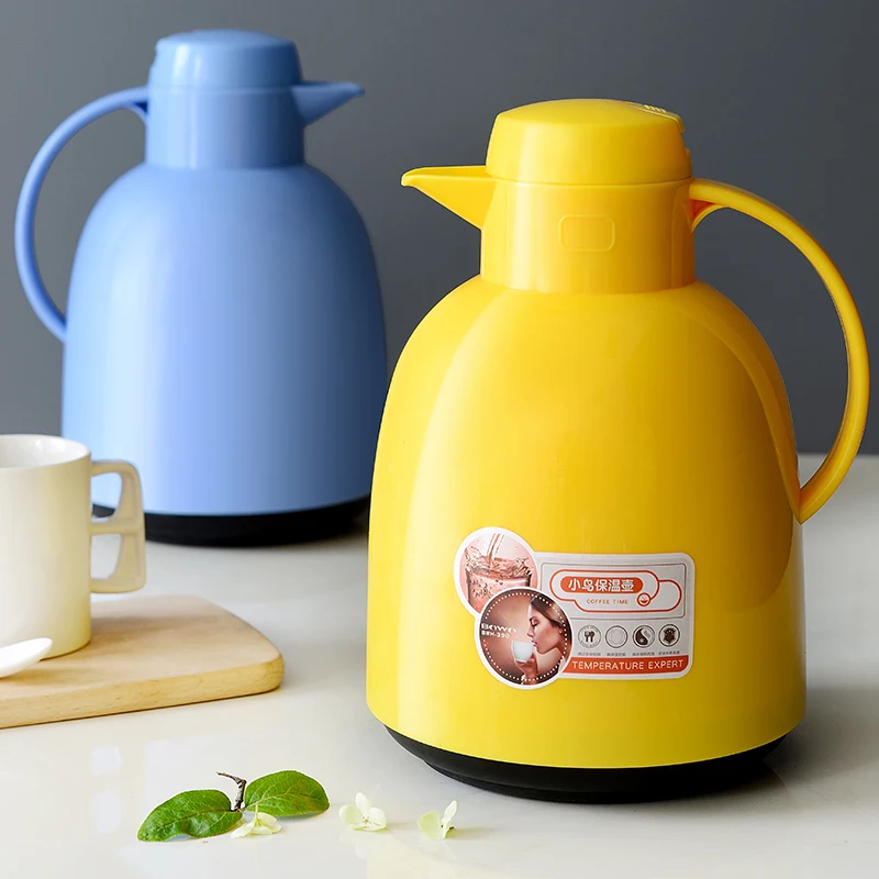 

Large Capacity Cute Cartoon Double Wall Glass Vacuum Flask Thermos Kettle China Teapot Jug Plastic Hot Insulation Pot Bottles