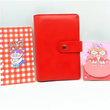 

A5 A6 Red diary refills spiral notebook replace color core loose leaf stationery planner ring binder paper diary notepad