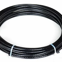 3 мм-6 мм, 6 м-30 м 304 проволочный Канат из нержавеющей стали с черным покрытым кабелем бельевая веревка для крепления стальной проволоки