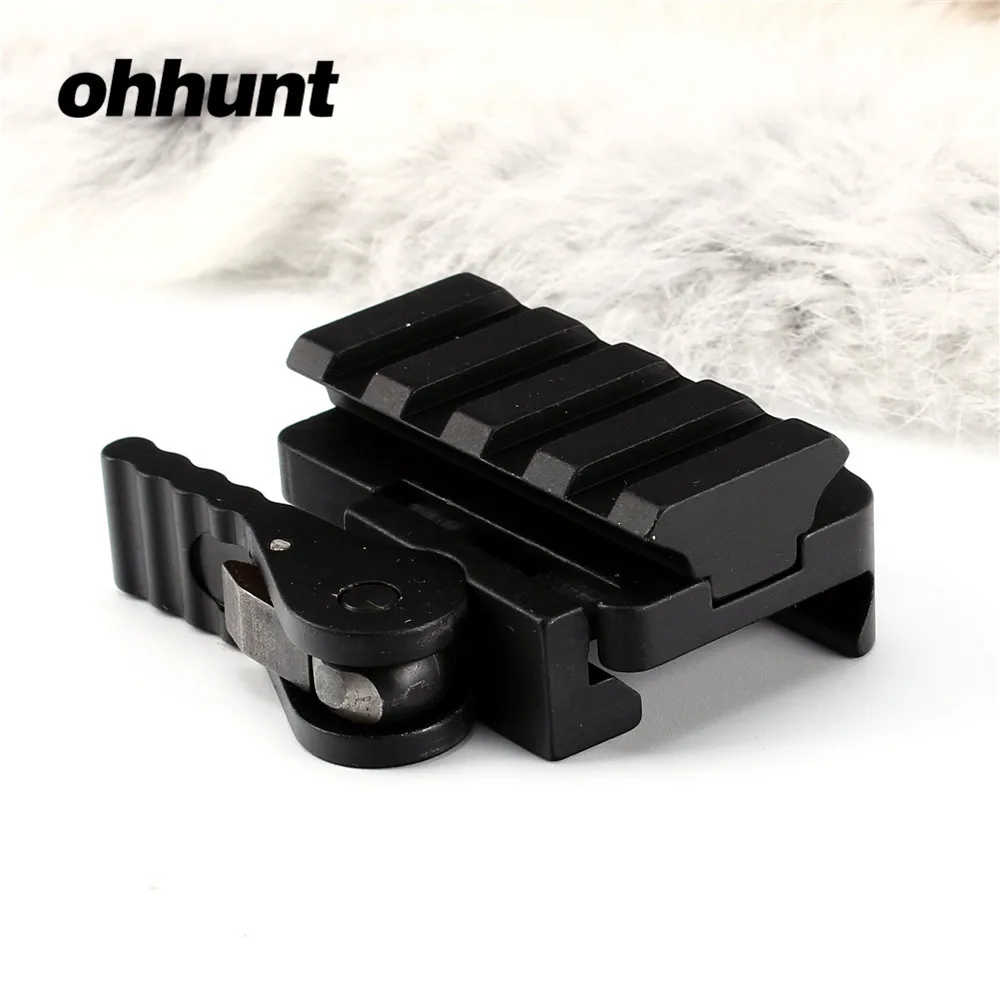 

ohhunt Hunting QD Quick Release Base Adapter Picatinny Weaver Rail Mount 4 Slots Riser Scope Sights Mounts for AR-15 M16
