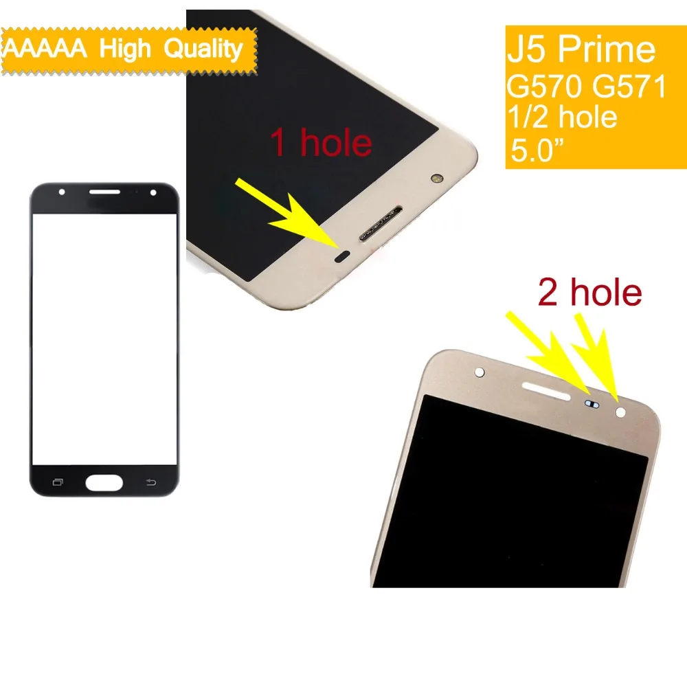 10 шт. для Samsung Galaxy J5 Prime G570 G570F G570M G570Y/J5 2017 G571F G571 сенсорный экран передняя панель