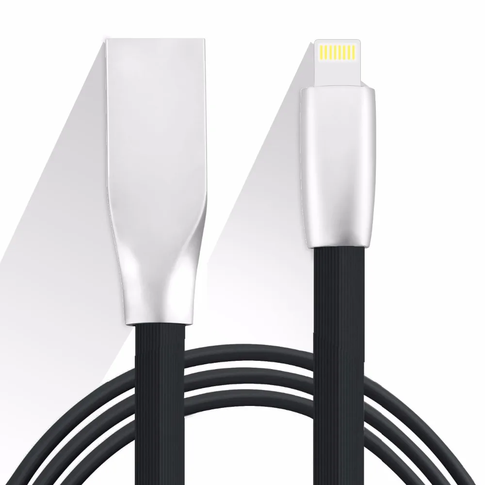 High Quality 3D Zinc Alloy Fast Charging Data Sync Micro USB Cable for