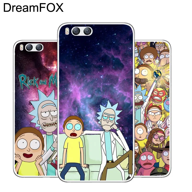 DREAMFOX L600 Rick And Morty Soft TPU Silicone Case Cover For Xiaomi Mi Note 2 3 4 5 6 8 SE M5 4C 4S 5C 5S 5X 6X A1 Plus |