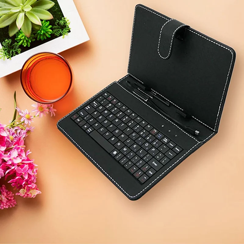 

New Arrival 7,8,10.1 Inch Micro USB Leather Tablet Keyboard Case Cover For 7" 8"10.1" Android Tablet Pc Drop Shipping