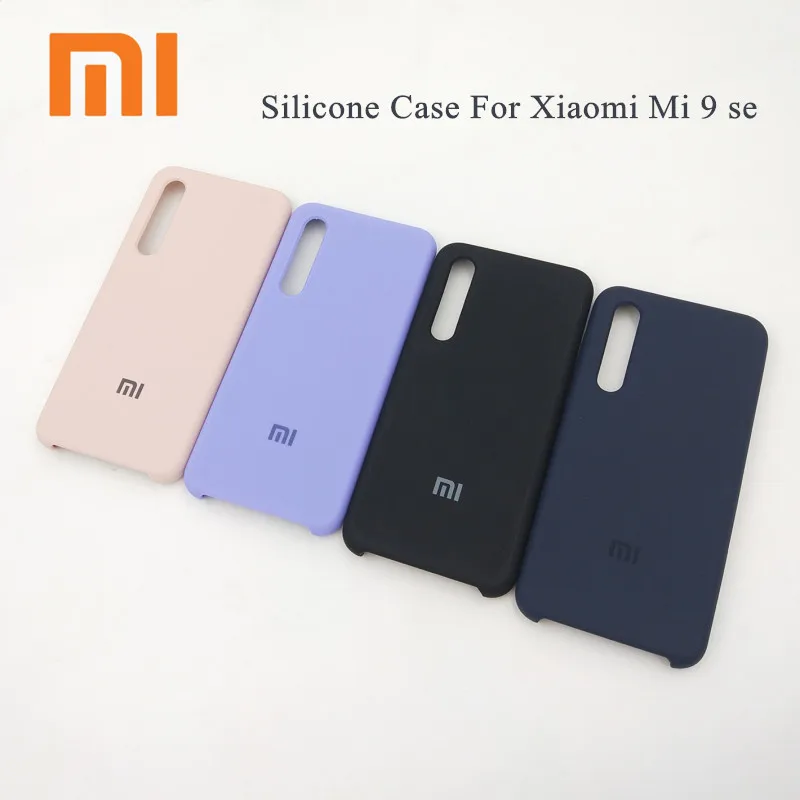 

Xiaomi Mi 9se Case Back Liquid Silicone Protective Cover Original Mi9 se Silky Soft-Touch Case Coque Ultra Slim Phone Bags