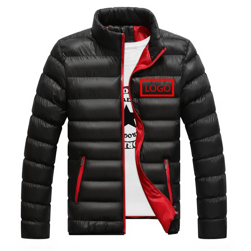 

Men Velvet Custom Car Logo Duck Down Male Winter Joggers Jacket Cotton Vest Man Casual Outdoor Wear Snow Warm Sport Zipper Coats