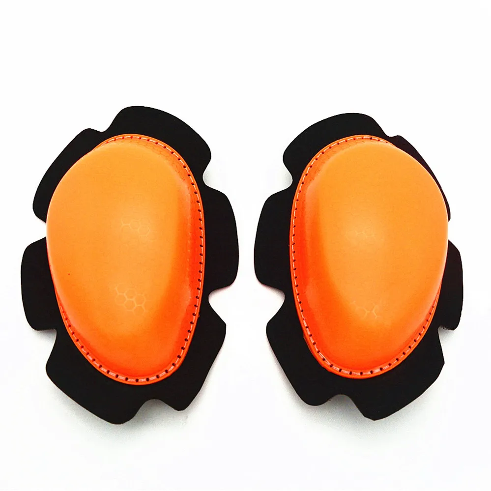 

In Stock Universal knee sliders motorcycle protective kneepad Kneepad Sliders Same as photo shown orange