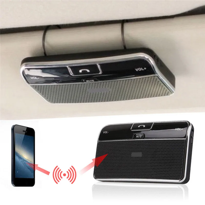 

New Style High Quality Convenient Smart Wireless Bluetooth Handsfree Speaker Phone MP3 Car Kit Sun Visor Clip Drive#293349