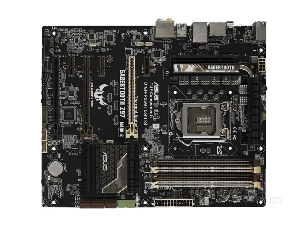 Оригинальный материнская плата для ASUS SABERTOOTH Z97 MARK 2 LGA 1150 DDR3 32 ГБ USB2.0 USB3.0 Z97 рабочего Материнская плата Бесплатная доставка