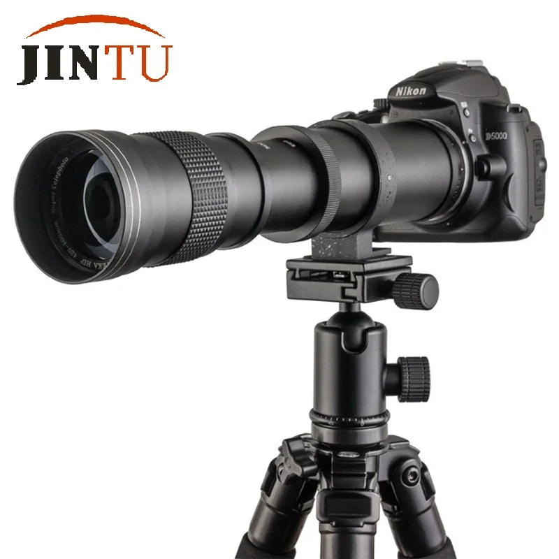 JINTU 420-1600 мм f/8,3 телефото зум-объектив для Nikon D4s D3x D3100 D3200 D3300 D5500 D5200 D5300 D3S D3 D80 D90 D7500 D300 D7200