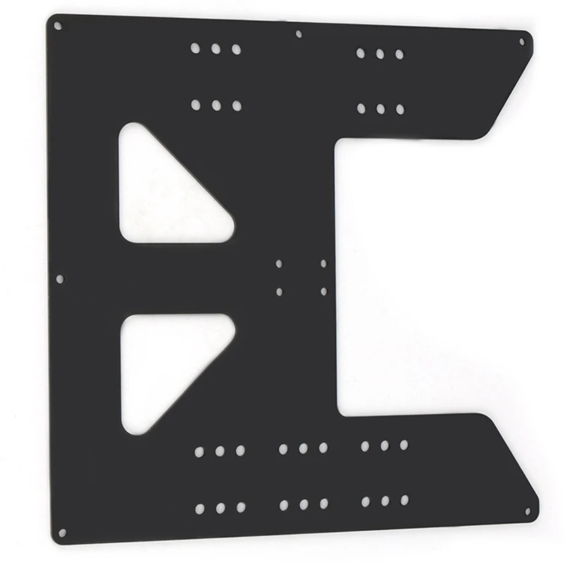 Черная Алюминиевая Y карета анодированная пластина обновления V2 Prusa I3 V2 Горячая опорная решетка пластина для Prusa I3 Diy 3d принтер части