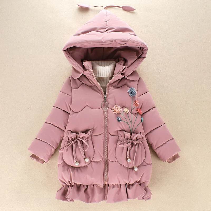 

Winter Jackets For Girls 2018 Christmas Clothes Teenage Girls Kids Coats Cotton Padded Down Parkas Warm Costume Snowsuit 10 12