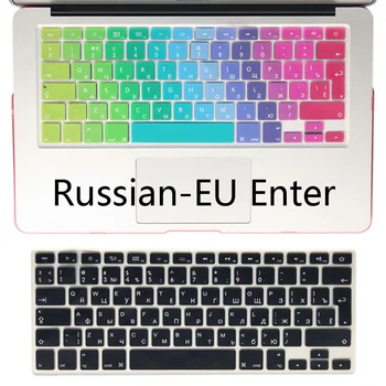 

Silicone EU/UK Russian alphabet Keyboard Cover Stickers Protector for MacBook Air 13.3 Mac Book Air13 inch