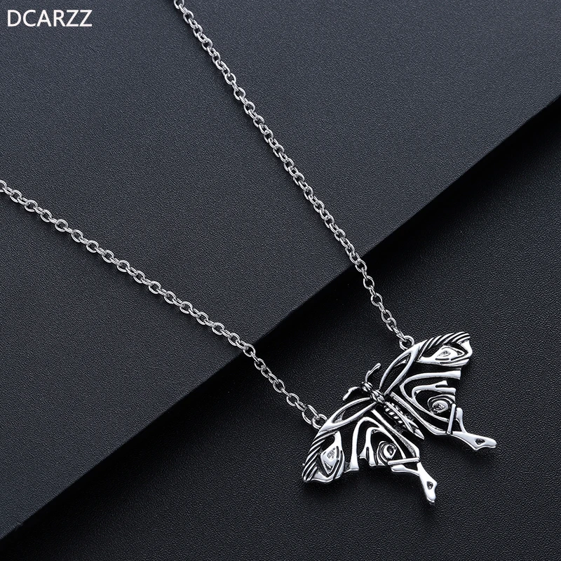 Mamma Mia Silver Antique Butterfly Pendant Yong Donnas Big Butterfly Necklace Costume Cosply Jewelry Accessories For Women Gift