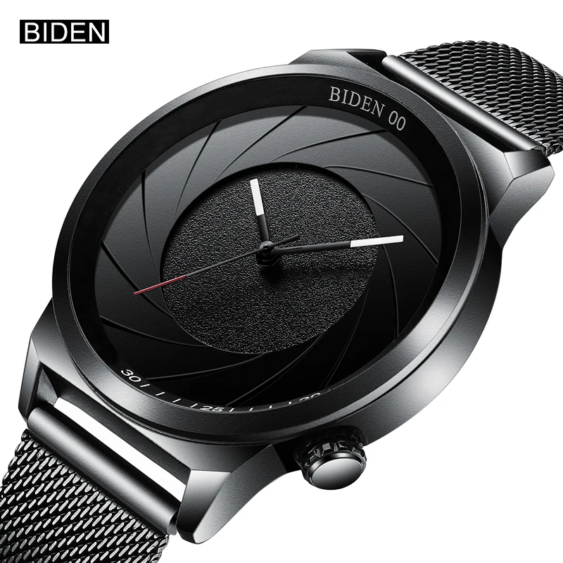 BIDEN Top Brand Fashion Creative Men Quartz Wrist Watch Classic Steel Band Male Watches Casual Simple Style Boys Watch Clock BIDEN Top Brand Fashion Creative Men Quartz Wrist Watch Classic Steel Band Male Watches Casual Simple Style Boys Watch Clock