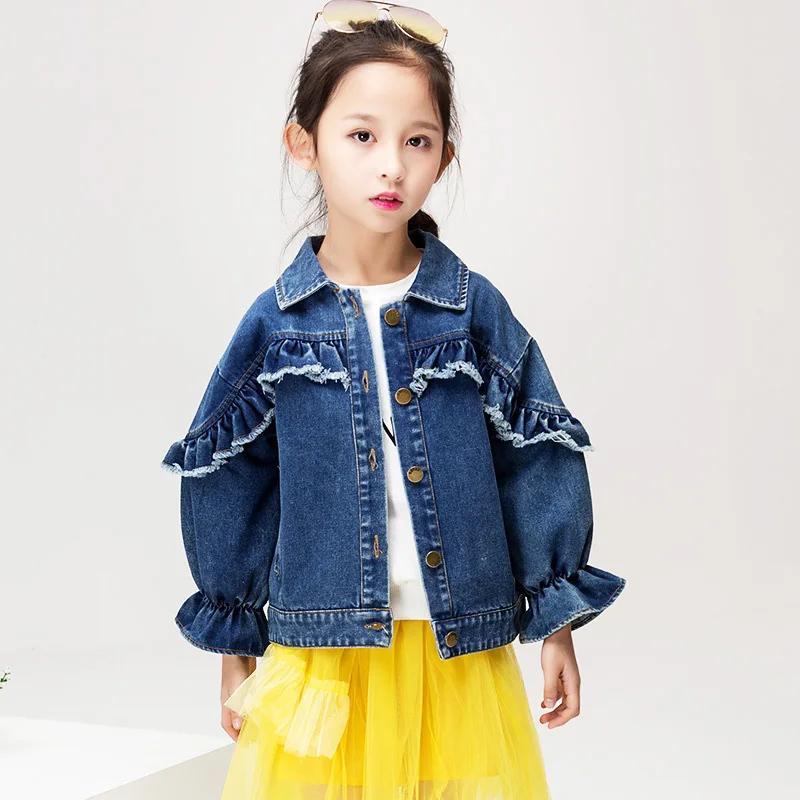 Baby Girls Denim Coats Toddler Denim Jackets Children Outerwear Jean Girl Sweaters Vintage Jeans Jackets for Girl Clothes