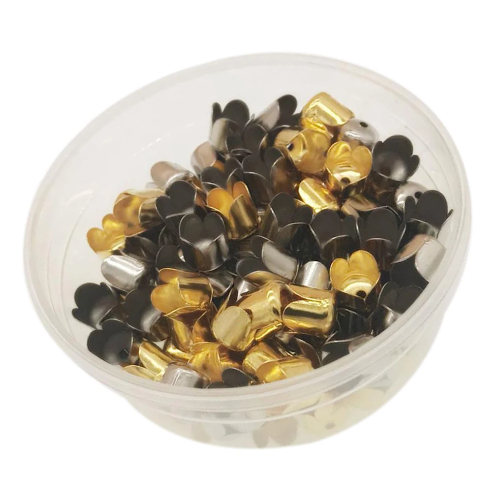 160 Pieces Fashion Bead Caps Tassel Ends for Making Earrings Tassel Jewelry DIY Jewelry Findings Accessories