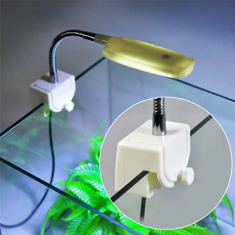 Top quality LED Aquarium Light Small Fish Tank Clamp Light 220v Energy
