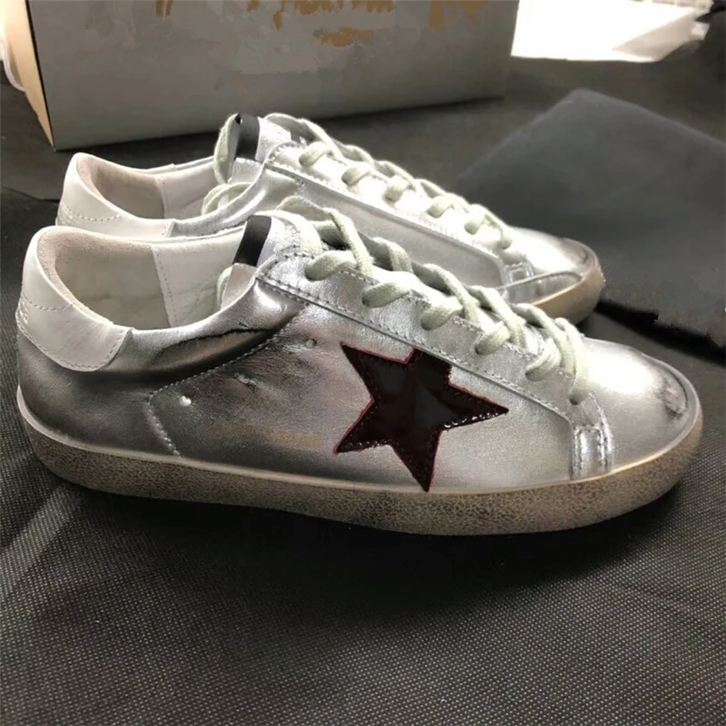 

Genuine leather Fashion Woman Loafers Round Toe Lace Up Casual Shoes Runway Trianers Sneaker Party Dress Shoes Tenis Feminino 40