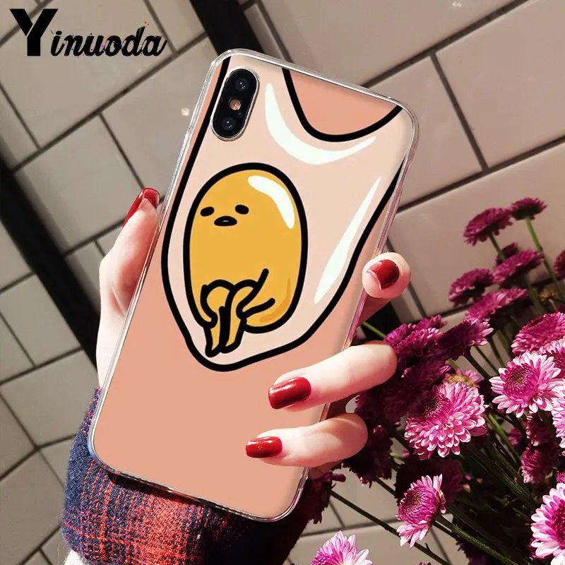 Yinuoda милый чехол для телефона gudetama lazy egg роскошный уникальный дизайн iPhone 8 7 6 6S Plus X