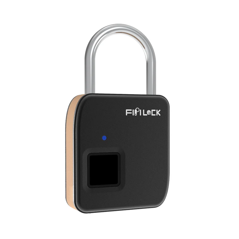 Fipilock FL-S3 Умный Замок без ключа отпечатков пальцев замок IP65 Водонепроницаемый Противоугонный замок безопасности дверь Багаж Замок для чемодана - Цвет: black with gold