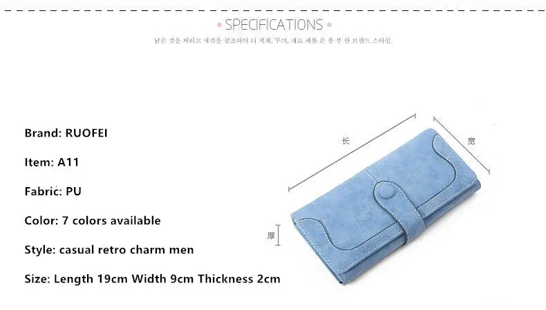 Новая мода ретро матовый стеганый кошелек RUO FEI женский портмоне клатч женская Повседневная цена доллара кошелек сумочка A11