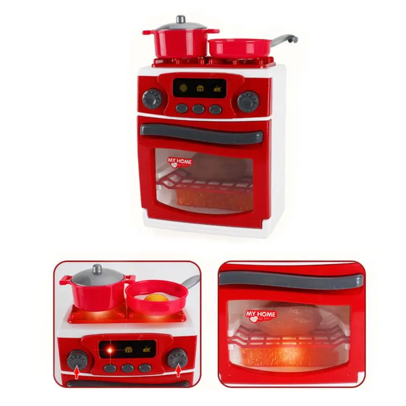 Моделирование ролевые игры освещение музыкальная плита кухонный прибор для детей Домашняя работа смешные игрушки подарки 95AE