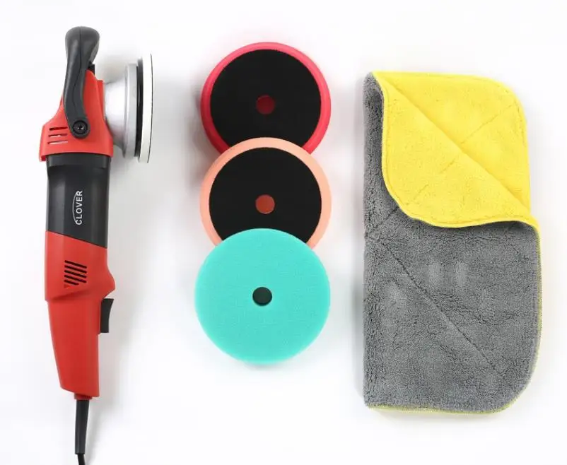 

1000w Forced rotation Dual Action polisher set positive drive GA with 5" backing pads and 3 buffer pads